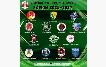 POULE REGIONAL 2 M SAISON 2026-2027