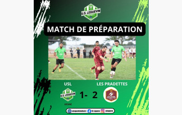 MATCH DE PRÉPARATION
